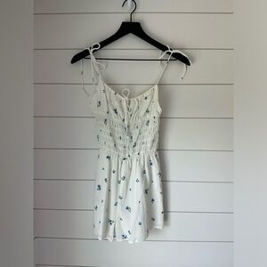 H&M Women’s XS Blue & White Romper